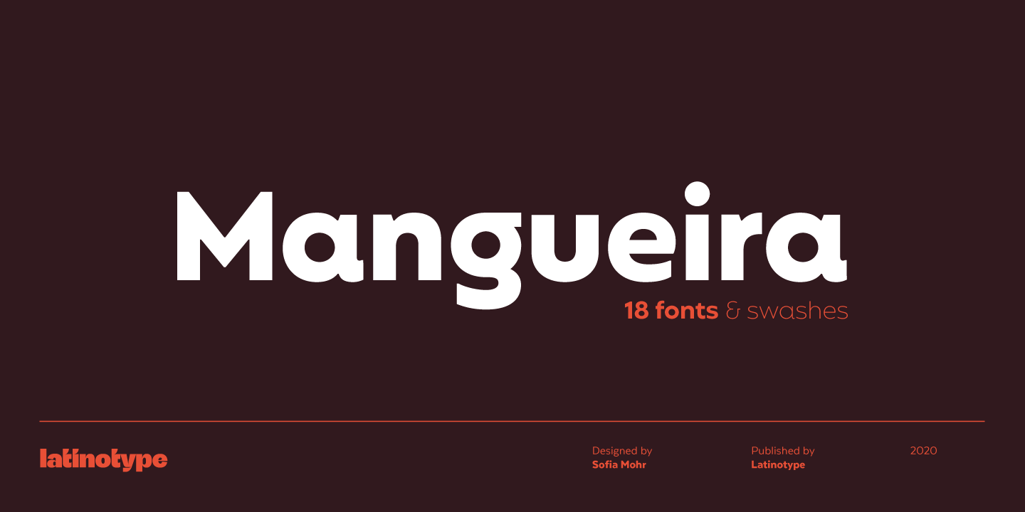 Mangueira Heavy Font preview